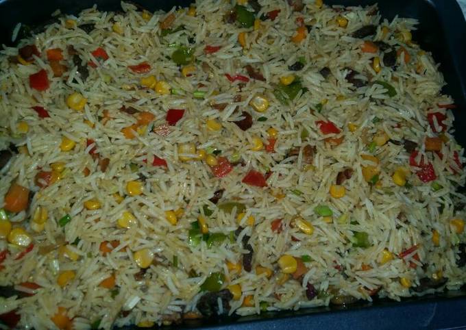 Nigerian fried rice using Basmati Rice